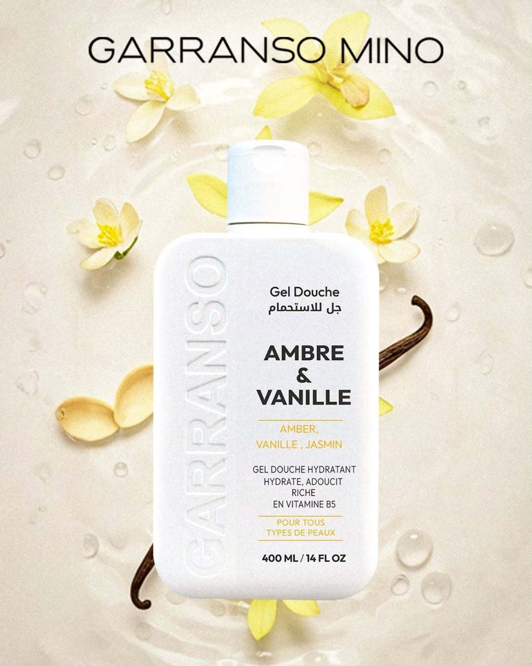 Gel Douche Ambre & Vanille - Garranso