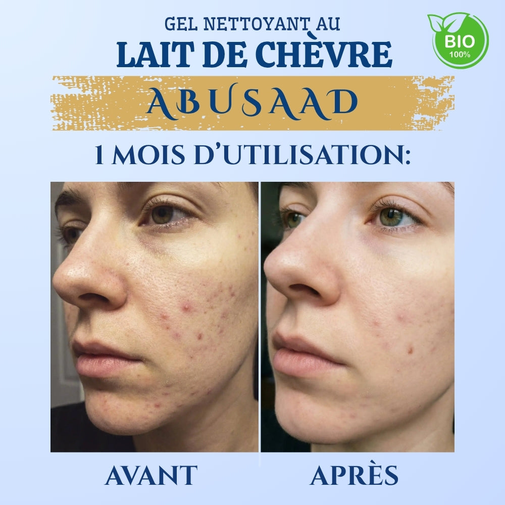 Gel Nettoyant Visage au Lait de Chèvre Bio - Abusaad