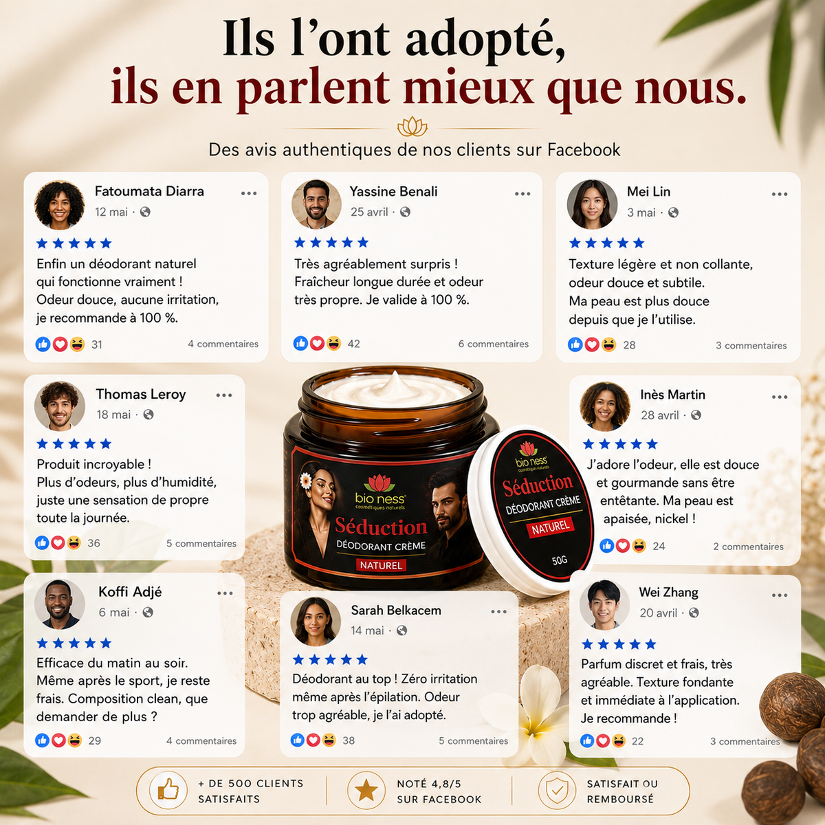 Déodorant Crème Séduction - Bioness